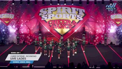 Cheer Extreme - Richmond - Lime Ladies [2023 L1 Junior - Small Day 1] 2023 Spirit Sports Battle at the Beach Myrtle Beach Nationals