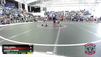 45 lbs Semifinal - Piper Norrell, F-5 Grappling vs Hendrix Ellsbury, Elk County