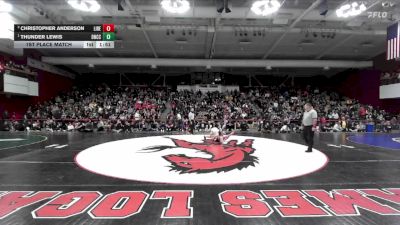 126 lbs 1st Place Match - Thunder Lewis, Del Norte (Cresent City) vs Christopher Anderson, Liberty