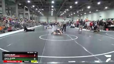 85 lbs Quarterfinal - James Bilby, South Central Punishers vs Zack Olsen, Mill Valley