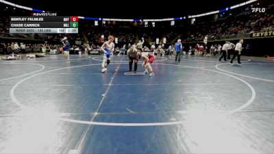 132 lbs Round Of 32 - Bentley Felmlee, Mifflin County vs Chase Carrick, Millcreek