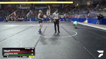 130 lbs Cons. Round 3 - Kallan Rothchild, Wakeeney vs Leighanna Patz, Bullpup