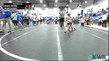 98 lbs 3rd Place - Bristol Walters, Elgin Wrestling vs Maleea LaFever, Newcastle Youth Wrestling