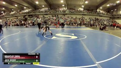 70 lbs Cons. Round 2 - Jack Seago, Open Mats Wrestling Club-AAA vs Brantley Diehl, Adrian Youth Wrestling Club-A