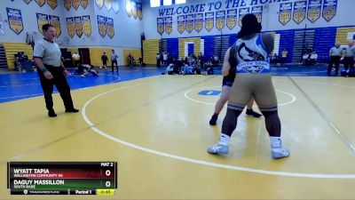 285 Blue Cons. Round 1 - Daguy Massillon, South Dade vs Wyatt Tapia, Wellington Community Hs