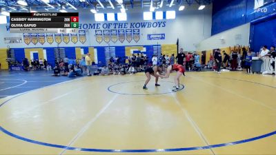 130 lbs Cons. Round 2 - Cassidy Harrington, Viera Hammers vs Olivia Gapud, Viera Hammers