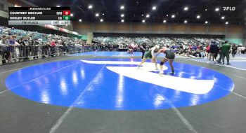 130 lbs 7th Place - Courtney Mecham, Grantsville vs Shelby Butler, Eagle