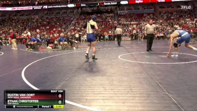 1A-138 lbs Champ. Round 2 - Dustin Van Oort, West Sioux, Hawarden vs Ethan Christoffer, Don Bosco