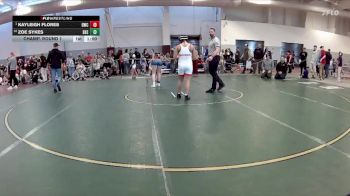 121-128 lbs Champ. Round 1 - Kayleigh Flores, Dinwiddie Wrestling Club vs Zoe Sykes, Skyline High School