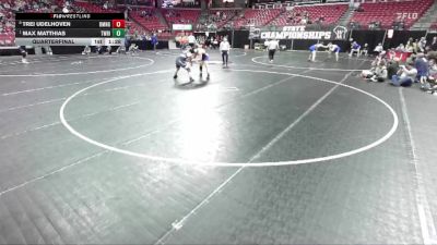 D2-190 lbs Quarterfinal - Max Matthias, Two Rivers vs Trei Udelhoven, Belleville/Mont./New Gl.