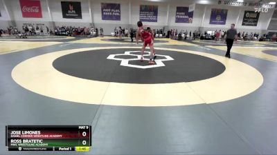 133 lbs Cons. Round 1 - Jose Limones, Daniel Cormier Wrestling Academy vs Ross Bratetic, MWC Wrestlilng Academy