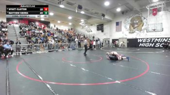 165 lbs Cons. Round 4 - Matthew Sierra, Arroyo vs Wyatt Clayton, Lancaster
