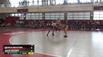 141 lbs 7th Place Match - Nicholas Kruczynski, NYU vs Austin Monteiro, Western New England