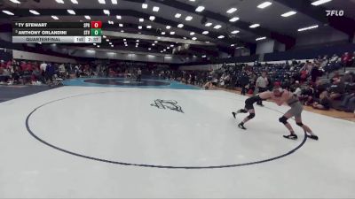 149 lbs Quarterfinal - Anthony Orlandini, Saint Vincent vs Ty Stewart, Springfield College