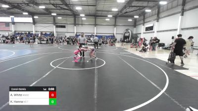 88 lbs Consolation - A'dlee White, Mancos Bluejays vs Kaydence Hanna, No Team