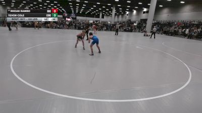 100 lbs Cons. Rd Of 16 - Rhoan Rambo, Raw Wrestling Club vs Tevor Cole, Eierman Elite Wrestling Club