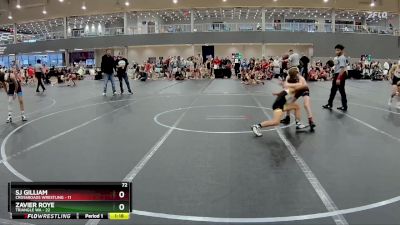 72 lbs Round 1 (6 Team) - Zavier Roye, Triangle WA vs SJ Gilliam, Crossroads Wrestling