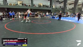 190 lbs Champ. Round 3 - Mario De Anda Lopez, WA vs Brock Gustaveson, WA