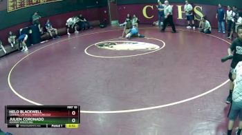 122 lbs Cons. Round 3 - Helo Blackwell, Central Catholic Wrestling Clu vs Julien Coronado, Hoover Wrestling