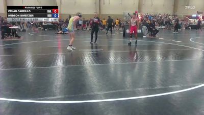 113 lbs Quarterfinal - Ethan Carrillo, Eagle Wrestling Club vs Hudson Sweitzer, Bishop Verot