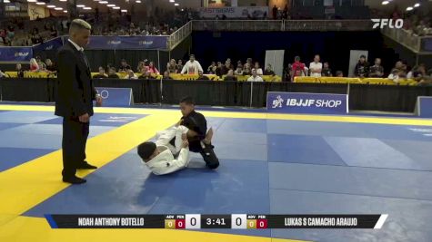 Noah Anthony Botello vs Lukas S Camacho Araujo 2026 Pan Kids Jiu-Jitsu IBJJF Championship