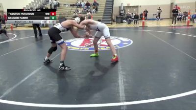 120 lbs 3rd Place Match - Gannon Faber, Martin County Red Bulls vs Colton Peterson, Wayzata Youth Wrestling