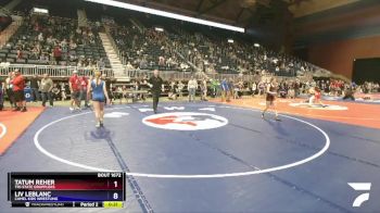 118 lbs Round 3 - Tatum Reher, Tri-State Grapplers vs Liv LeBlanc, Camel Kids Wrestling