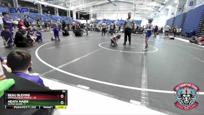 76 lbs Placement (4 Team) - Heath Maier, Slyfox Silver vs Beau Blevins, Untouchables Purple