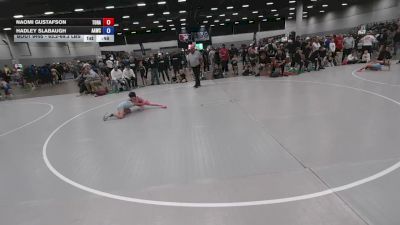 63.2-69.3 lbs Quarters - Hadley Slabaugh, Alber Athletics Wrestling Club vs Naomi Gustafson, Top Rank