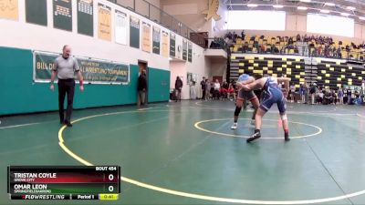 144 lbs Cons. Round 4 - Omar Leon, SPRINGFIELD(Akron) vs Tristan Coyle, GROVE CITY