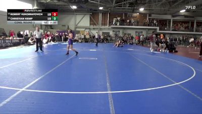 133 lbs Cons. Round 2 - Robert Vukobratovich, Loras vs Christian Kemp, Loras