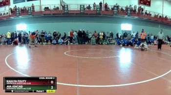 117 lbs Cons. Round 2 - Ava Kincaid, Normonco Wrestling Club vs Kahlyn Fouty, Whiteland Wrestling Club