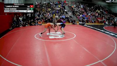 172 lbs Champ. Round 1 - Lamech Albers, Corry Area Hs vs David Harkins, River Valley Hs