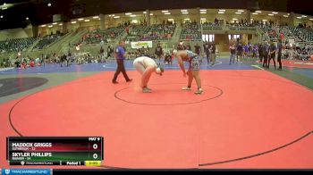 287 lbs Semis (4 Team) - Skyler Phillips, Rainier vs Maddox Griggs, Sutherlin