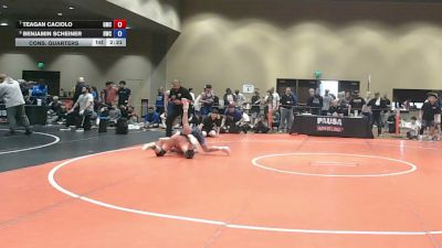 138 lbs Cons. Quarters - Teagan Caciolo, Grit Mat Club vs Benjamin Scheiner, Headhunters Wrestling Club