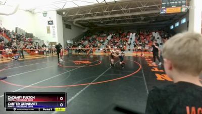 77-84 lbs Round 2 - Zachary Fulton, Powell Wrestling Club vs Carter Gernhart, Powell Wrestling Club