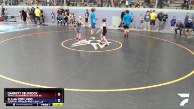 63 lbs Round 2 - Elijah Edmunds, Soldotna Whalers Wrestling Club vs Garrett Sturrock, Juneau Youth Wrestling Club Inc.