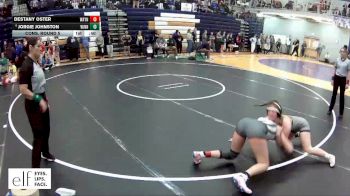 130 lbs. Cons. Round 5 - Destany Oster, Waynesville vs Jorgie Johnston, Winnetonka