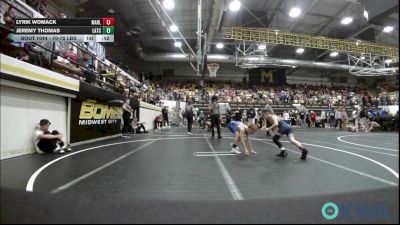 70-75 lbs Consolation - Lyrik Womack, Marlow Outlaws vs Jeremy Thomas, Little Axe Takedown Club