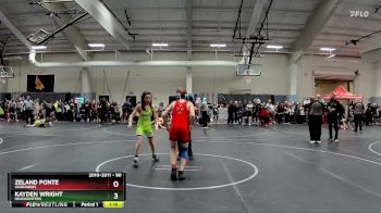 90 lbs Cons. Round 1 - Zeland Ponte, Warhawks vs Kayden Wright, Headhunters