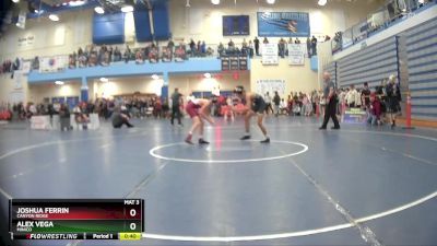 98 lbs Cons. Round 7 - Joshua Ferrin, Canyon Ridge vs Alex Vega, Minico