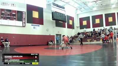 150 lbs Round 3 - Dominic Leguillon, Wadsworth vs Sam Leskiewicz, Willoughby South High School