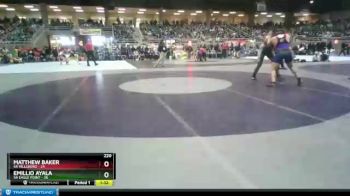 220 lbs Semis & 1st Wrestleback (8 Team) - Matthew Baker, 5A Hillsboro vs Emillio Ayala, 5A Eagle Point