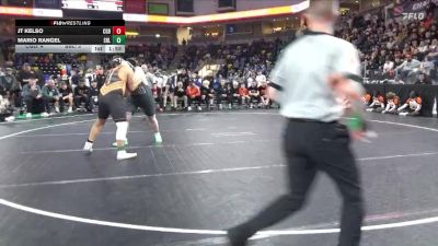 285 lbs Quarterfinal - Mario Rangel, Sergeant Bluff-Luton vs JT Kelso, Clarion-Goldfield-Dows