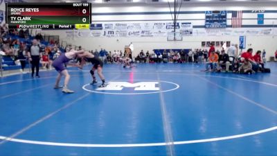 126 lbs Cons. Round 3 - Ty Clark, Mannford vs Royce Reyes, Sperry