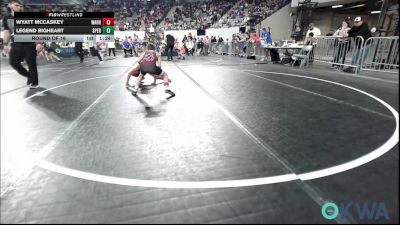 64 lbs Round Of 16 - Wyatt McCaskey, Warhorse Wrestling Club vs Legend Bigheart, Sperry Wrestling Club