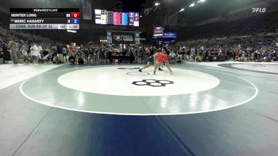 215 lbs Cons. Sub-rd Of 32 - Hunter Long, MO vs Meric Hagarty, IA