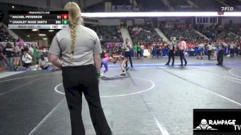 70 lbs 2nd Place Match - Charley Rose Smith, Wakeeney Wrestling Club vs Rachel Peterson, Topeka Blue Thunder