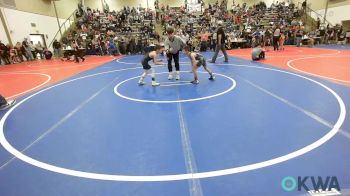 55 lbs Semifinal - Tucker Smith, Spiro Bulldog Wrestling vs Garrett Morgan, Saints Wrestling Club