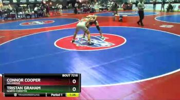 7 lbs Semifinal - Tristan Graham, North Forsyth vs Connor Cooper, Hillgrove